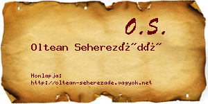 Oltean Seherezádé névjegykártya